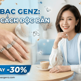 nhẫn bạc genz phong cách độc bản tại tiệm bạc genz