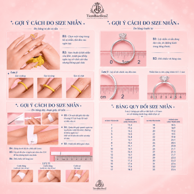 Hướng dẫn đo size nhẫn tại nhà bằng giấy và thước
