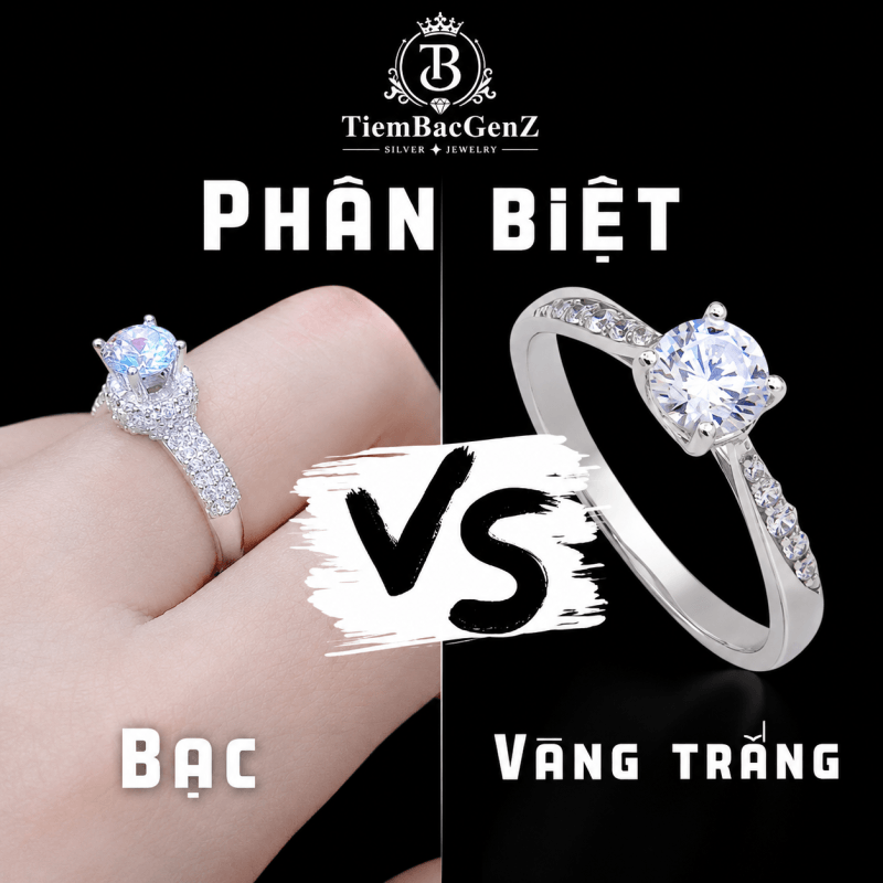Mua bạc hay vàng trắng cho trang sức đẹp và bền